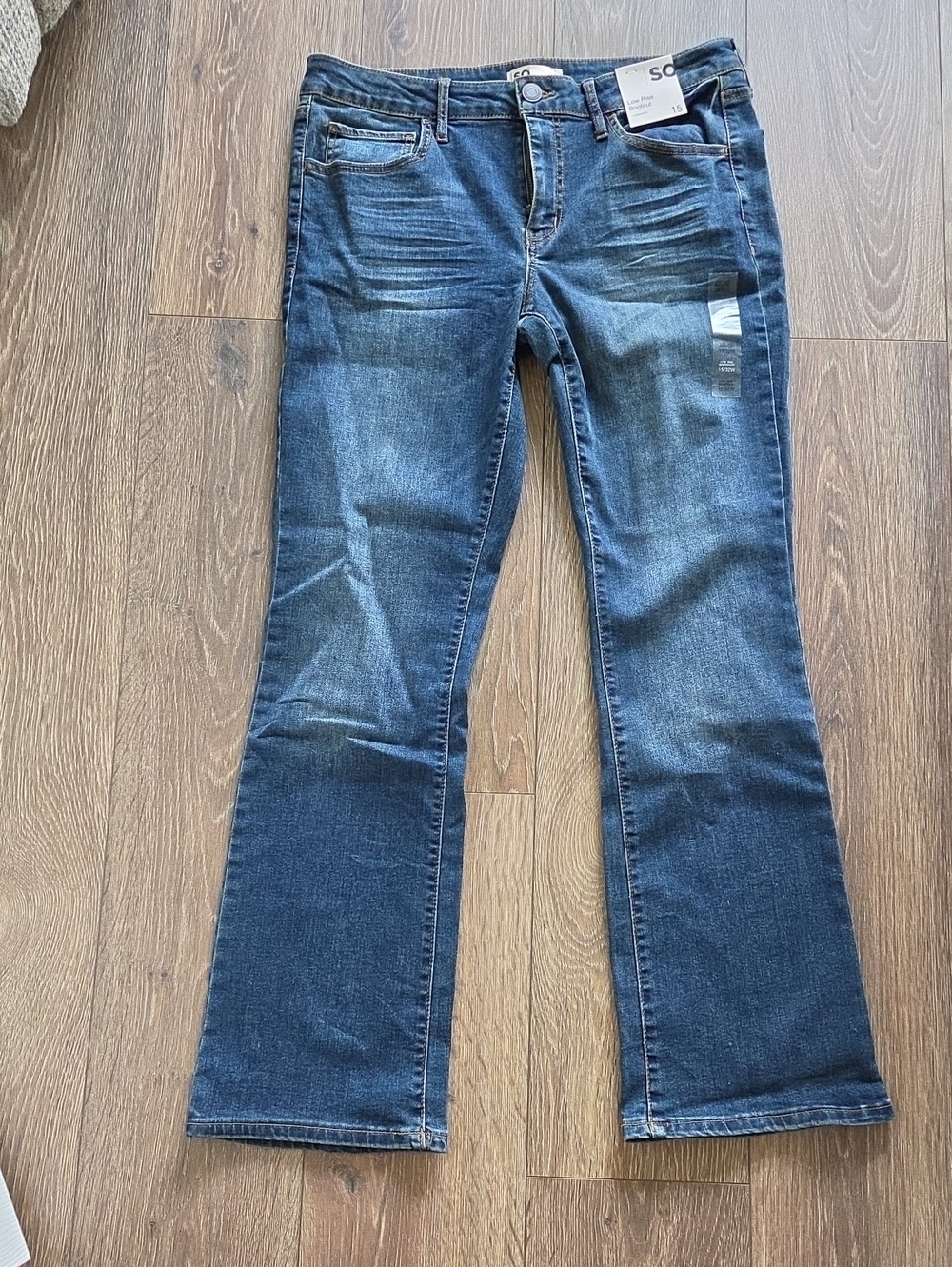 SO Slim Bootcut Women's Jeans in Dark Blue